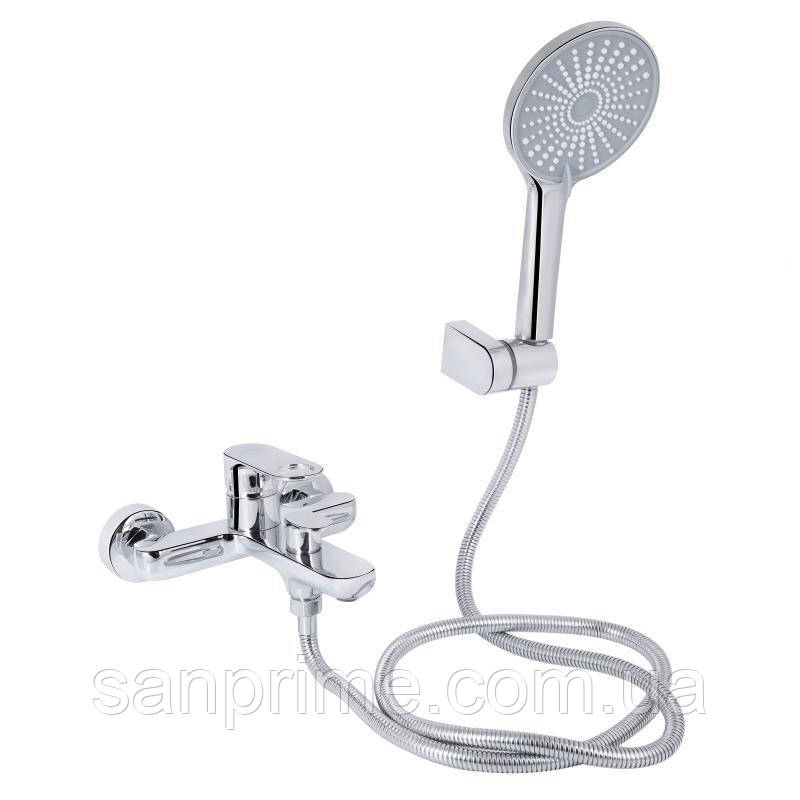 Змішувач для ванни Qtap Jay (з душовим гарнітуром) QTJAY259CRM45541 Chrome