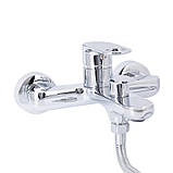 Змішувач для ванни Qtap Jay (з душовим гарнітуром) QTJAY259CRM45541 Chrome, фото 4
