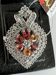 Кільце із сапфіром у серебрі 19р