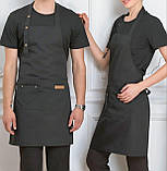 Фартух для продавця кухні официанта парикмахера майстра бариста клінінга прибиральниці, фото 5