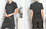 Фартух для продавця кухні официанта парикмахера майстра бариста клінінга прибиральниці, фото 7
