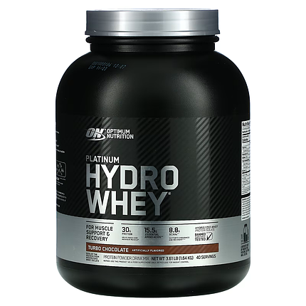 Optimum Nutrition Platinum HydroWhey 1590 g Turbo Chocolate, фото 1
