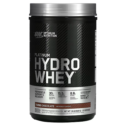 Optimum Nutrition Platinum HydroWhey 795 g Turbo Chocolate, фото 1