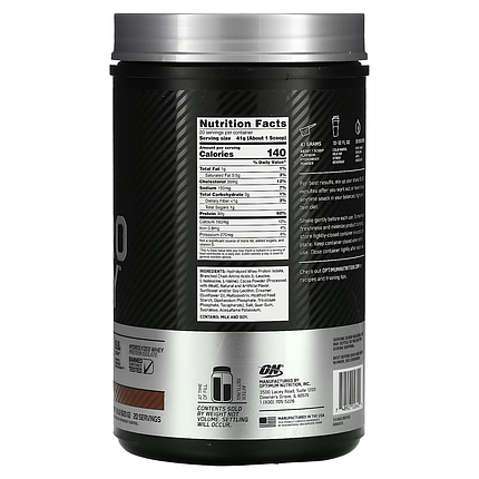 Optimum Nutrition Platinum HydroWhey 795 g Turbo Chocolate, фото 3