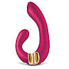 Вагінально-кліторальний вібратор Shunga Miyo нереалістичний, малиновий, 18.5 х 3.7 см, фото 2