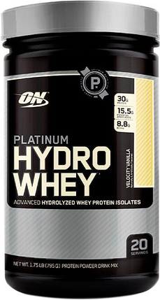 Optimum Nutrition Platinum HydroWhey 795 g Velosity Vanilla, фото 1