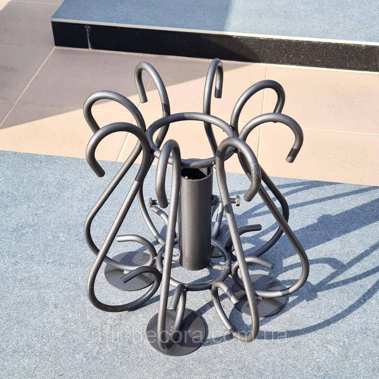 Кована ваза для квітів маленька, ваза для кладовища, ваза на алею слави, кована ваза