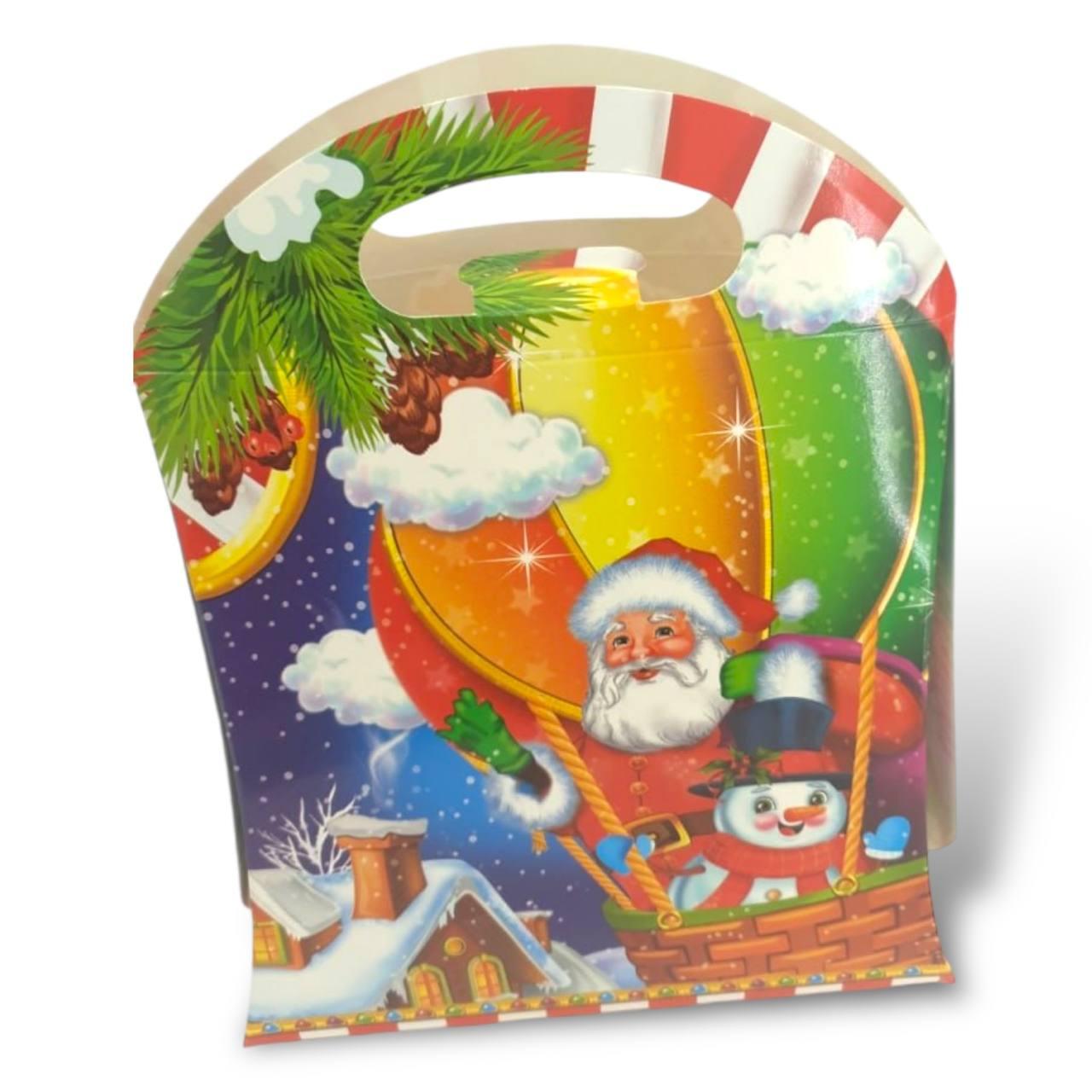 Новорічна коробка для цукерок 400грм Повітряна куля №240с (ММ8033), фото 1