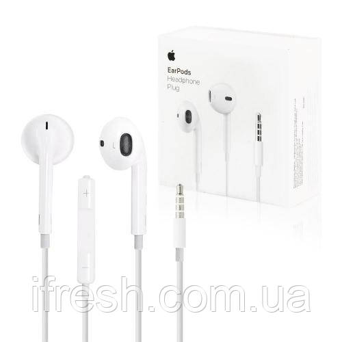 Навушники із роз'ємом 3.5mm Headphone Plug, Білий