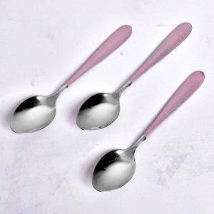 Ложка чайна SS "Pink mat" 3шт/наб., R91612