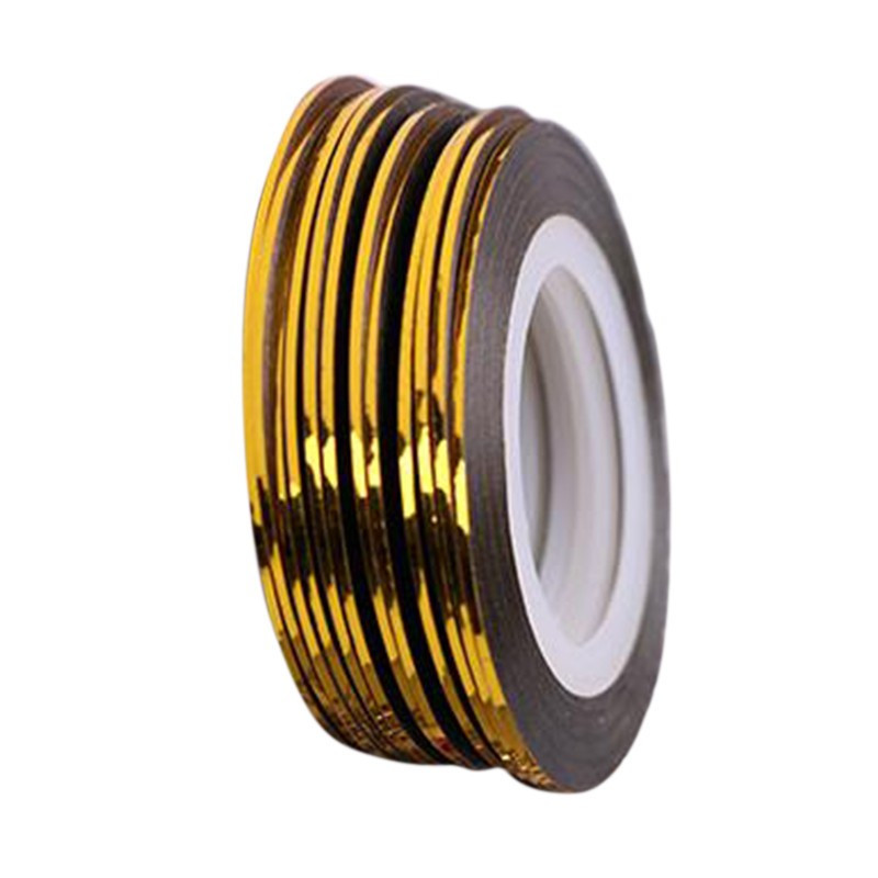 Липка стрічка для дизайну нігтів Золото 2мм, фото 1