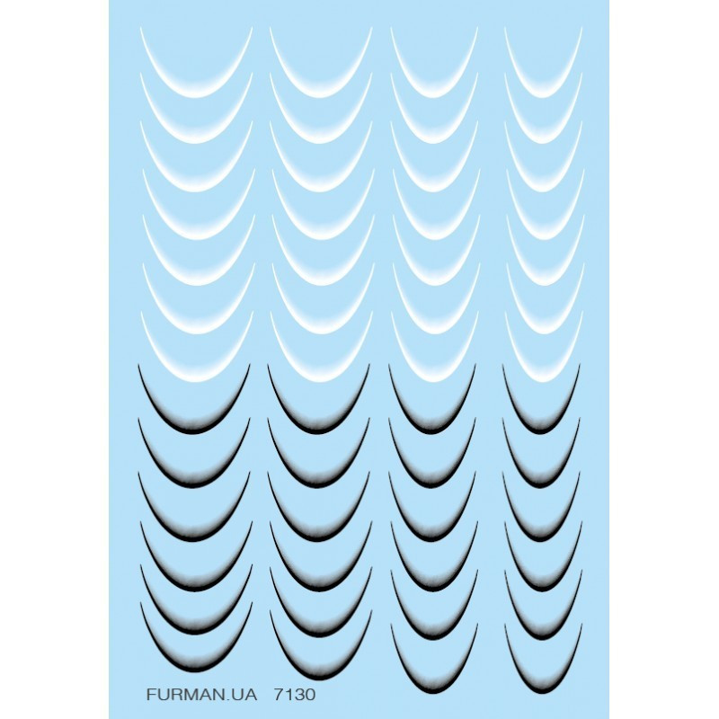 Наклейки для нігтів френч №7130, фото 1