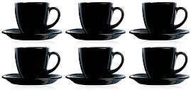 Чайний сервіз Luminarc Carine Black P4672, 12 предметів, на 6 персон