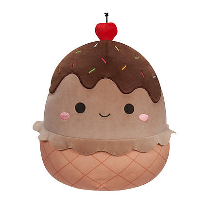 М'яка іграшка SQUISHMALLOWS — ШОКОЛАДНЕ МОРОЖЕНЕ (30 cm), фото 1