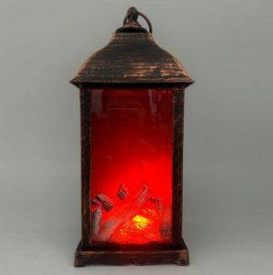 Камін-світильник декоративний з LED підсвічуванням 13*30см (без батарейок 3шт*AAA) R96346