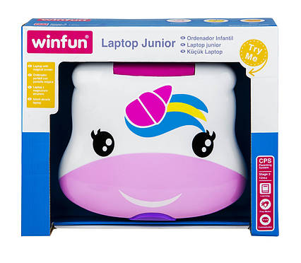 Ноутбук іграшковий єдиноріг, фігури, літери, цифри 8083-01