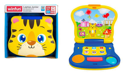 Ноутбук іграшковий тигреня, фігури, літери, цифри 8078-01