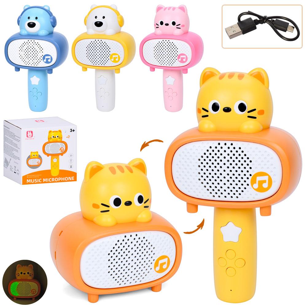 Мікрофон іграшковий 2в1(колонка) C575-09-10-11-12-B, фото 1