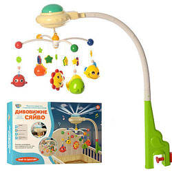 Музичний мобіль карусель на ліжечко з проектором