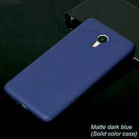 Темно-синий силиконовый чехол-накладка для Meizu M3 Note