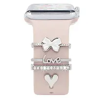 Шарм для Apple Watch підвіска на ремінець прикраси біжутерія для електронного годинника сріблястий колір Fashion Je