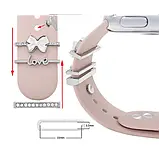 Шарм для Apple Watch підвіска на ремінець прикраси біжутерія для електронного годинника сріблястий колір Fashion Je, фото 4