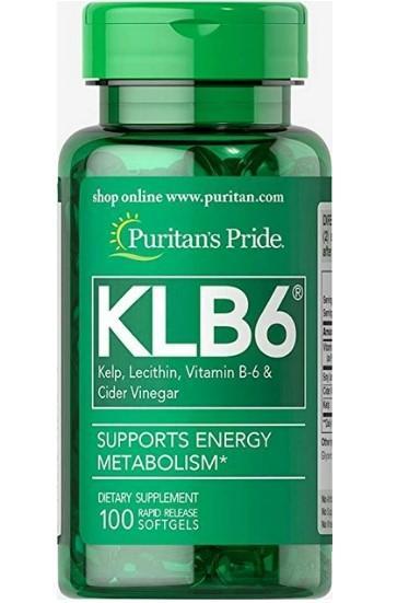 Для зниження ваги Puritan’s Pride KLB6 Kelp Complex 100 капс.