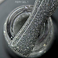 Гель-лак SAGA Fiery Gel №1 сріблястий 9 мл