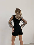 Жіночий вечірній комбінезон із шортами, фото 4