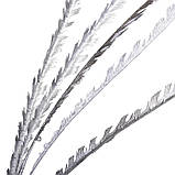 Новорічна декоративна гілочка "Сніжна вуаль", срібло, 102 см, фото 2