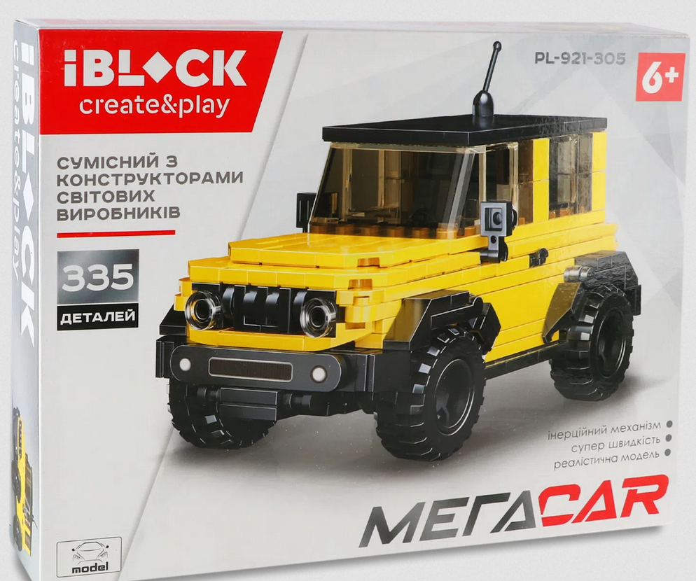 Конструктор IBlock МегаCar 335 елементів