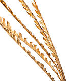 Новорічна декоративна гілочка "Сніжна вуаль", золото, 102 см, фото 2