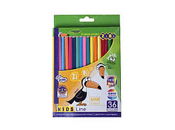 Олівці кольорові, 36 кольорів, KIDS LINE ZB.2417 ТМ ZIBI
