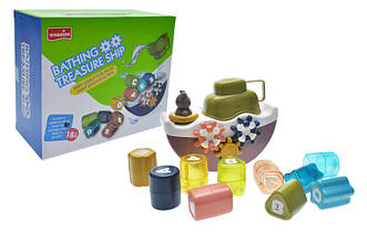 Дитячий набір для купання розвиваюча водяна іграшка кораблик 1162