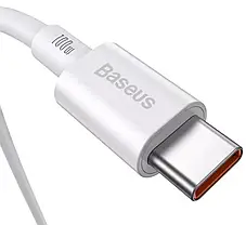 Кабель Baseus Superior Series 2 Fast Charging Cable Type-C to Type-C 100W 2m P10365200211-04 White, фото 4
