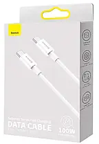 Кабель Baseus Superior Series 2 Fast Charging Cable Type-C to Type-C 100W 2m P10365200211-04 White, фото 6