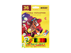 Олівці Пегашка 36 кольорів №1010-36CB ТМ MARCO