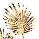 Новорічна декоративна гілочка "Зимовий шарм", золото, 69 см, фото 2