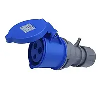 Розетка Bemis силова 220В 32А переносна поліамід 2P+PE IP44