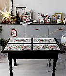 Серветка-підкладка Новорічна під тарілку, гобеленова, фото 2