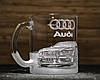 Чашка для чаю та кави з гравіюванням автомобіля та логотипу Audi A4 Ауді, фото 2