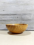 Дерев'яний салатник з черешні ручної роботи. Діаметр19см., фото 10