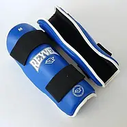 Захист гомілки Reyvel RV-0150BL синя на липучках для єдиноборств, фото 2