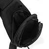 Сумка-слінг Чоловіча На Плечо рюкзак нейлон Lanpad 82076 black, фото 6