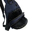 Сумка-слінг Чоловіча На Плечо рюкзак нейлон Lanpad 82084 blue, фото 6
