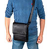 Сумка чоловіча планшетка шкіряна через плече BRETTON 5190-3 black, фото 8