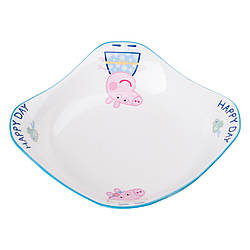 Свинка Пеппа, керамічна, глибока тарілка для дітей, 350 мл.