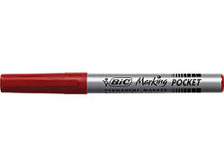 Маркер перманентний Fine , червоний 12шт bc8209002 ТМ BIC
