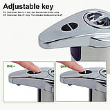 Сенсорний дозатор для рідкого мила піни настільний автоматичний 280мл безконтактний хромований, фото 6