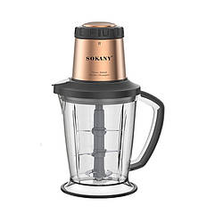 Чоппер подрібнювач електричний 1000 з чашею об'ємом 2 М'ясорубка Sokany 6 ножів 1 режим